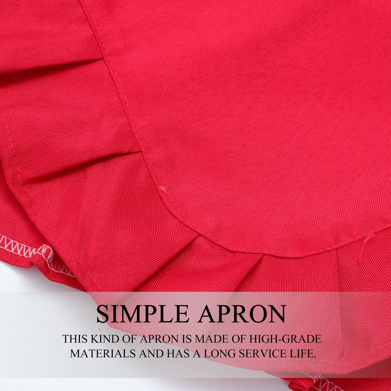 

Lace Half-length Cooking Restaurant Waiter Half-Length Apron Chef Wear Pockets Foldable Kitchen Apron Lightweight