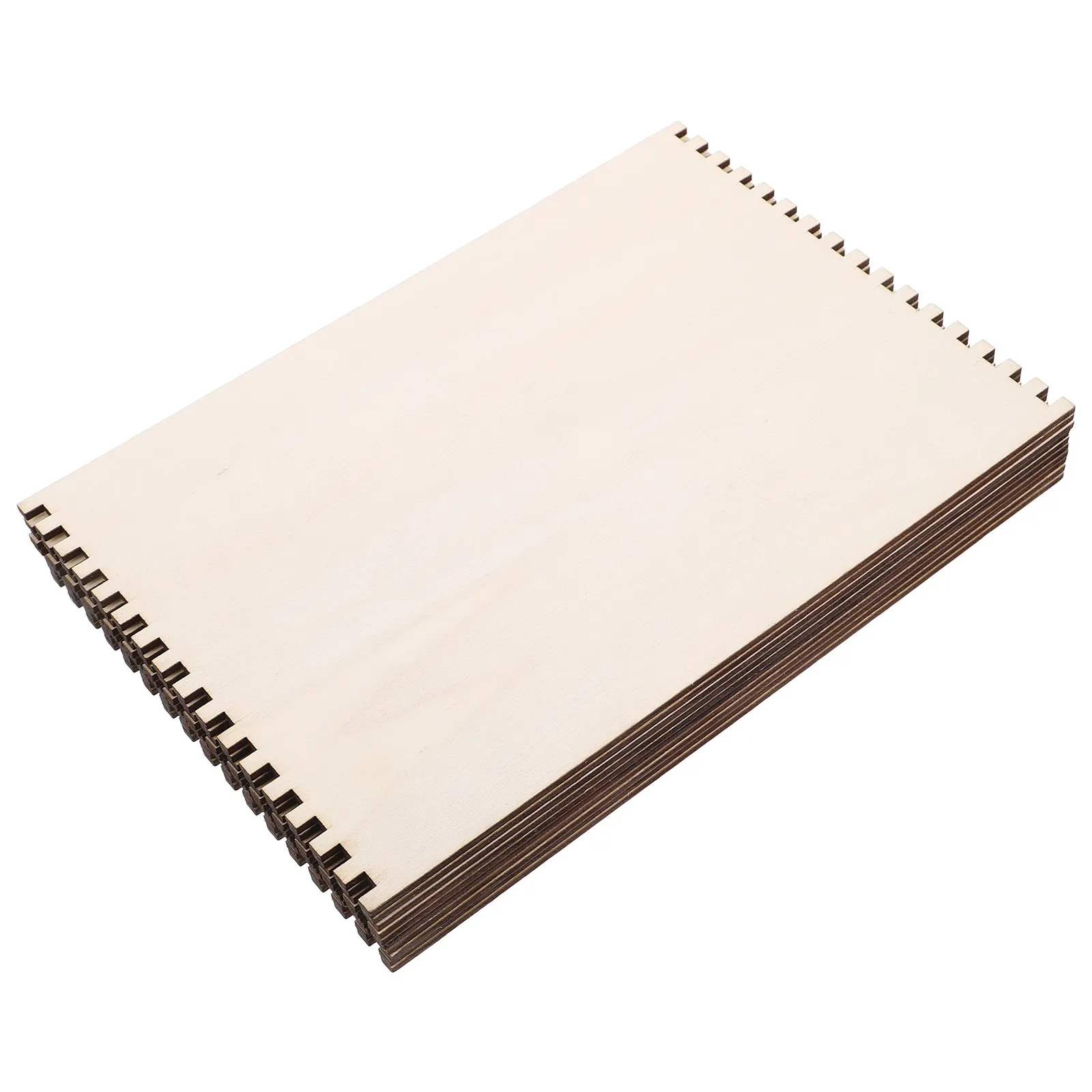 10Pcs Wooden Weaving Boards Sturdy Wood Base Perfect for DIY Knitting Crochet Sewing Weaving Supplies Kit DIY Threading Board