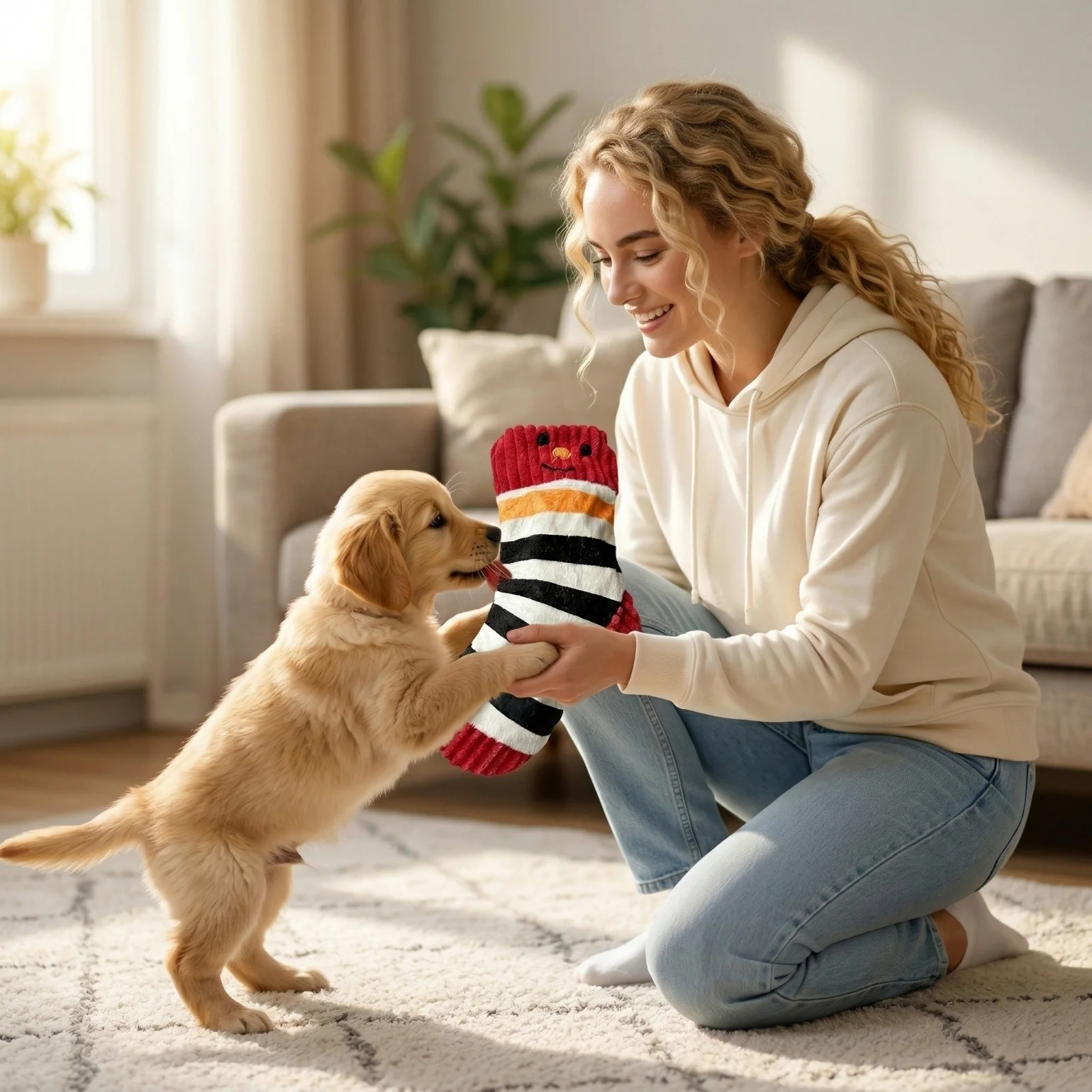Cute Socks Plush Dog Toy Indes - Indestructible Dog Chew Toy 评论和价格