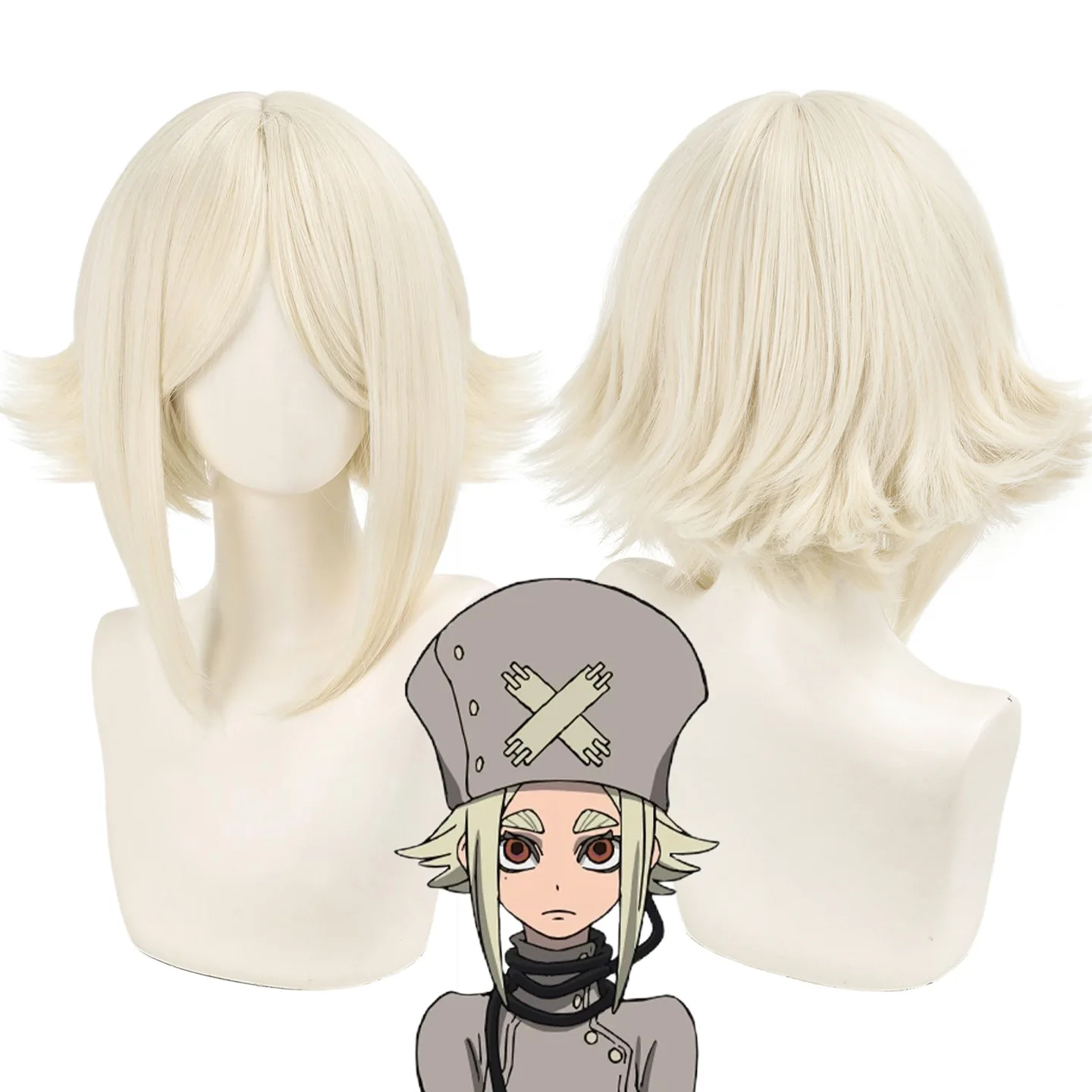 Cosplay Wig Click Clack Aishia Aixia Augus High Quality Synthetic Hair