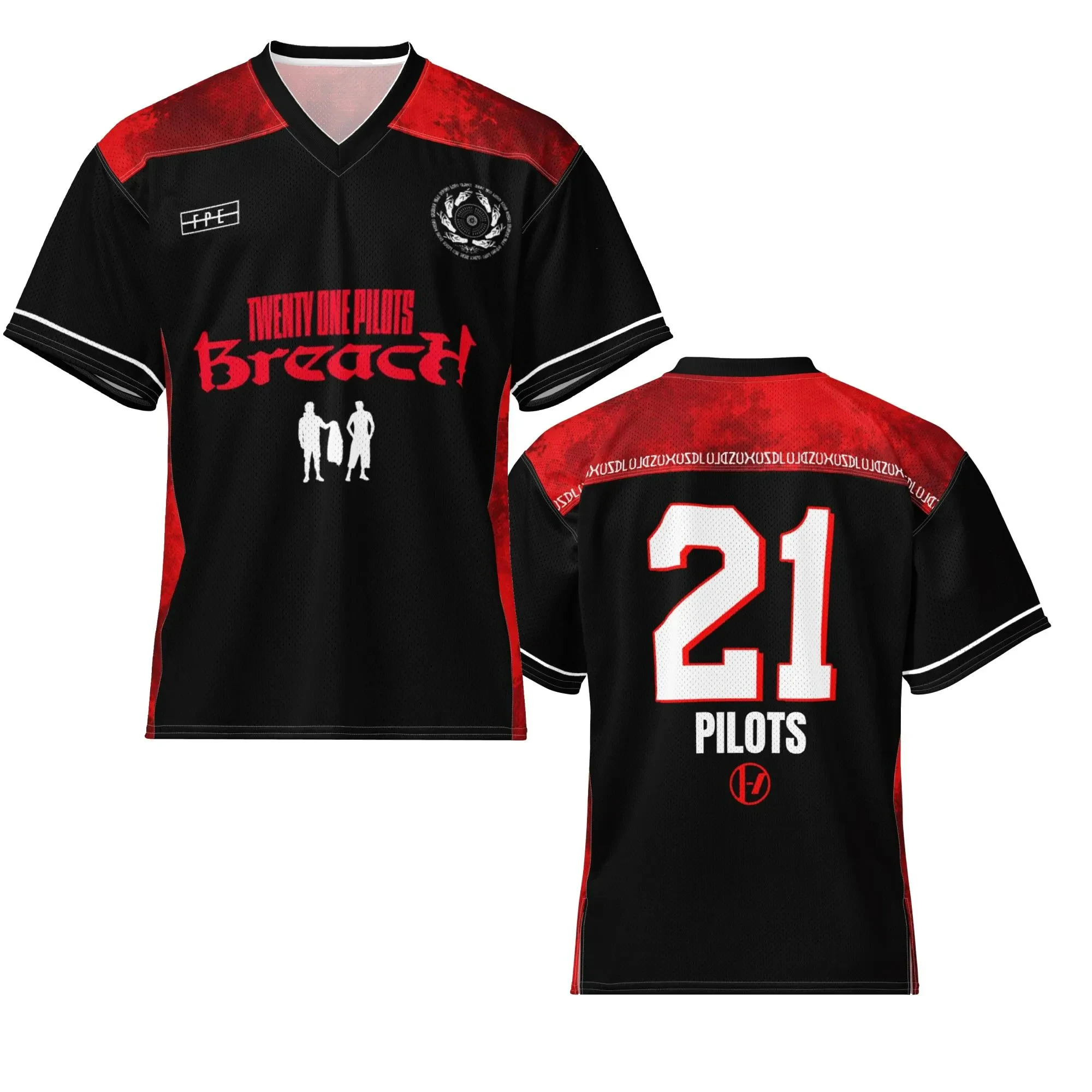 Von Twenty One Pilots inspiriertes Fußballtrikot, Musik-Fan-Trikot, Sommer-Sport-T-Shirt für Herren, Kinderbekleidung, T-Shirt, Y2k, Damen ﻿ ﻿ ﻿ – Detail 2