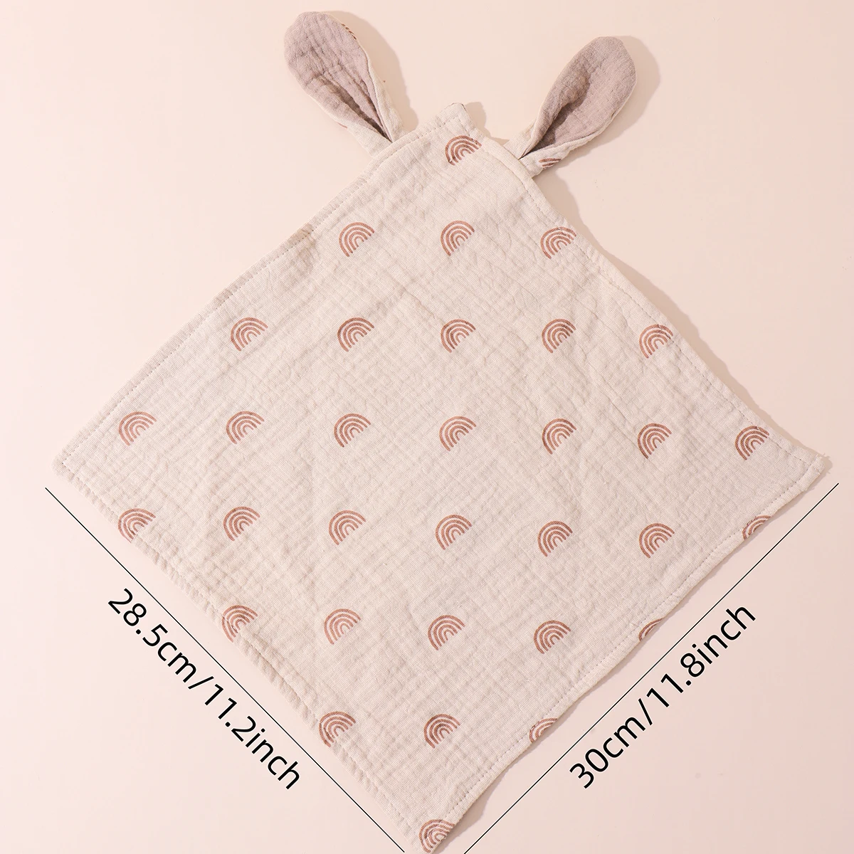 Newborn Baby Cotton Mulsin Comforter Carton Rabbit Ear Double Guaze Soothe Appease Towel for Toddlers Bibs Burp Cloths Infant