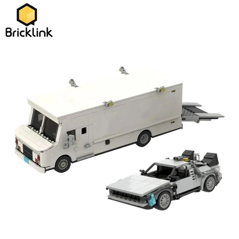 

Технический автомобиль MOC 77256, фильм «Назад в будущее», автомат времени DeLoreaned и Doc Brown Van Truck, наборы строительных блоков, игрушки в подарок