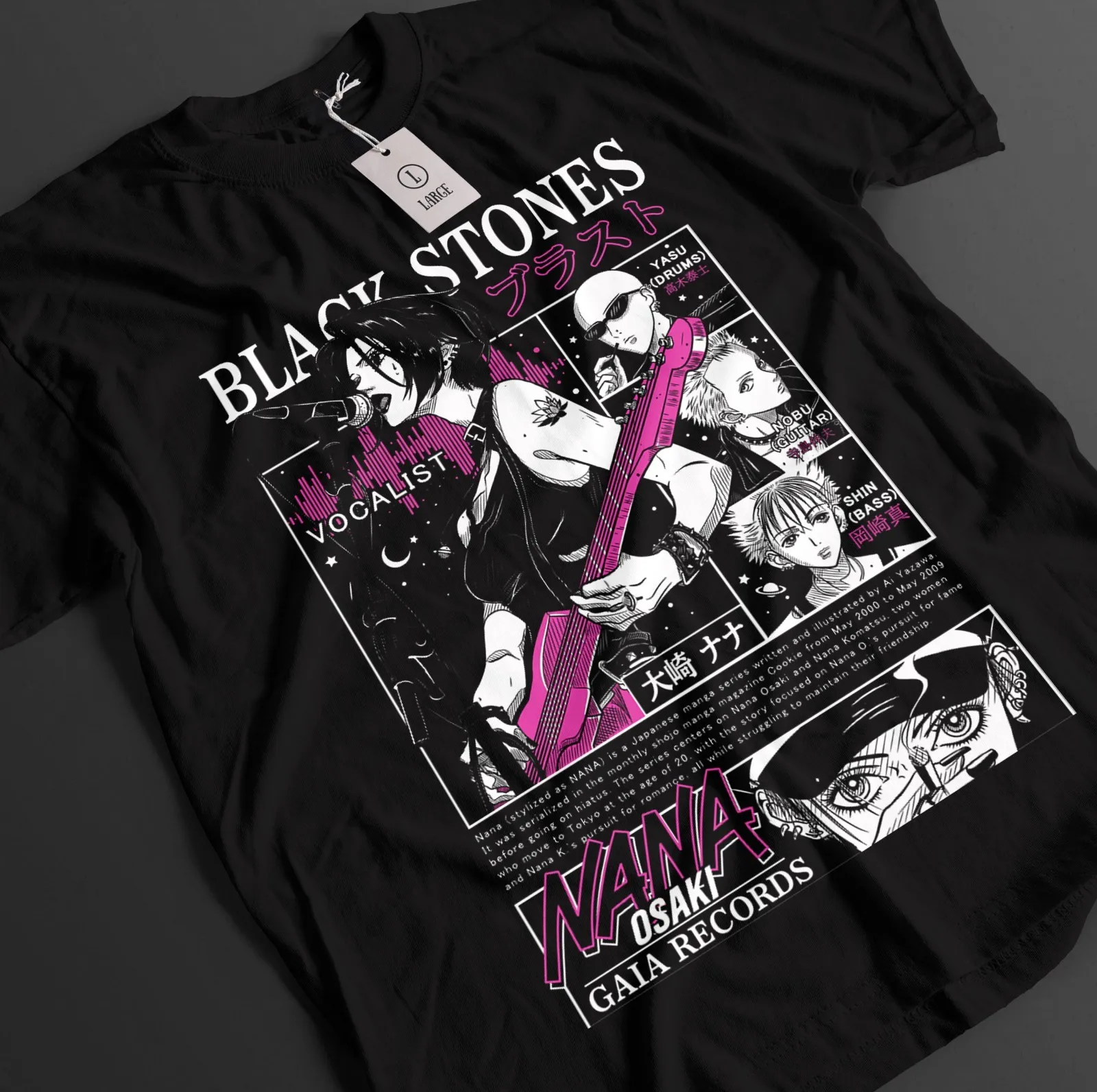 Nana Osaki Shirt Hachi Tshirt Ren T-Shirt Yasu Top Shin Romance Love Anime Tee