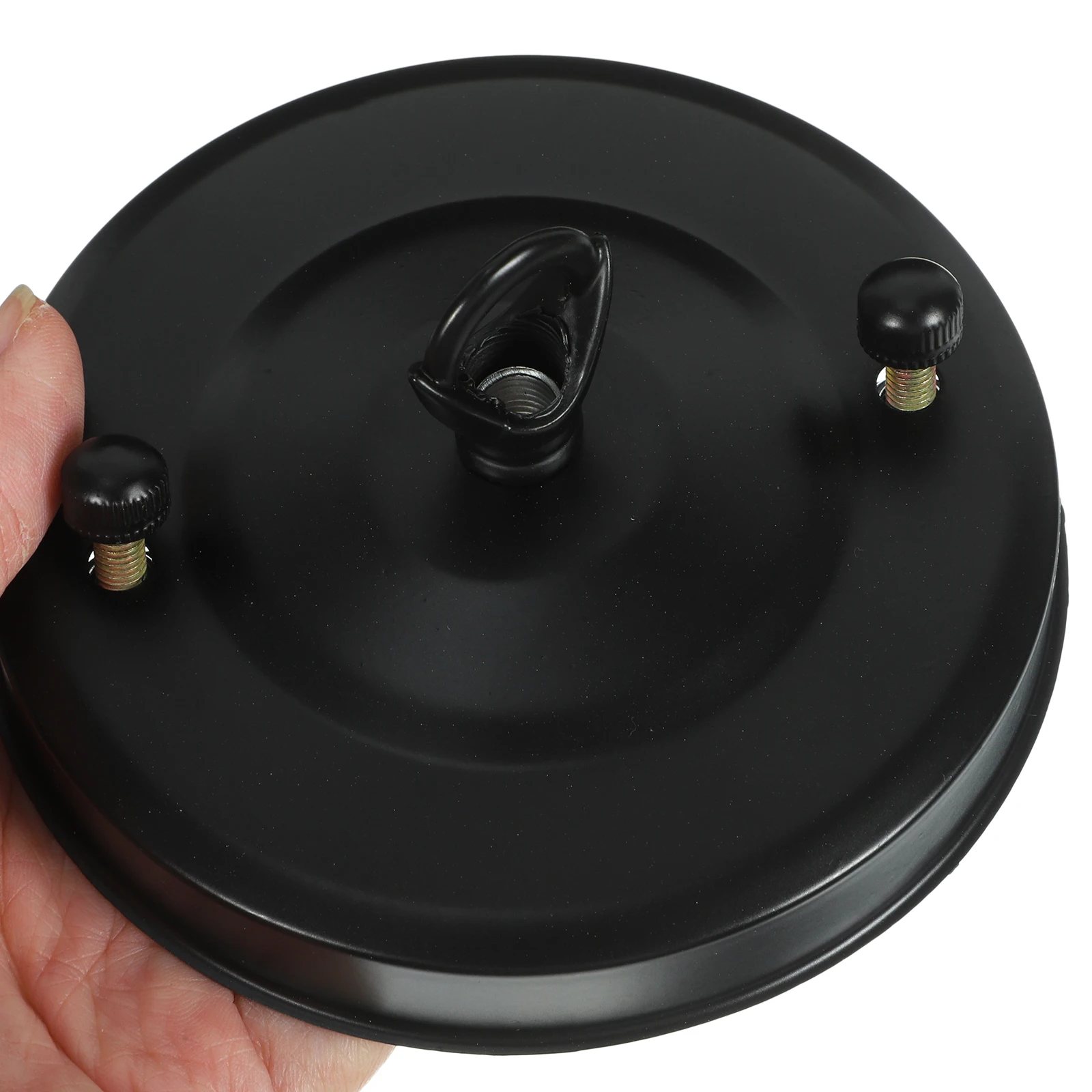 

2Pcs Black Ceiling Canopy Plate Kit for Crystal Chandelier Light Fixture Mounting Plates Cover Home Lighting DIY Retro Style