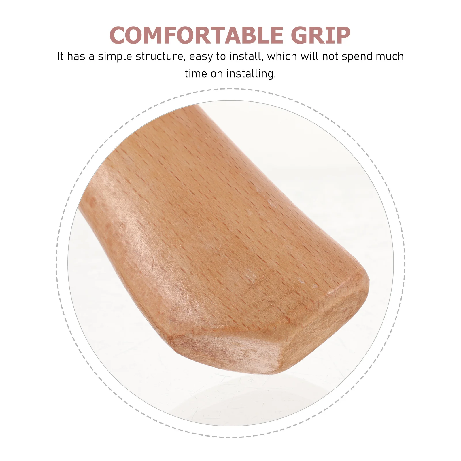 

10pcs Axe Handle Replacement Sturdy Wooden Handle For Axe Steel Wedge Included Outdoor Camping Woodworking Tool Hatchet Repair