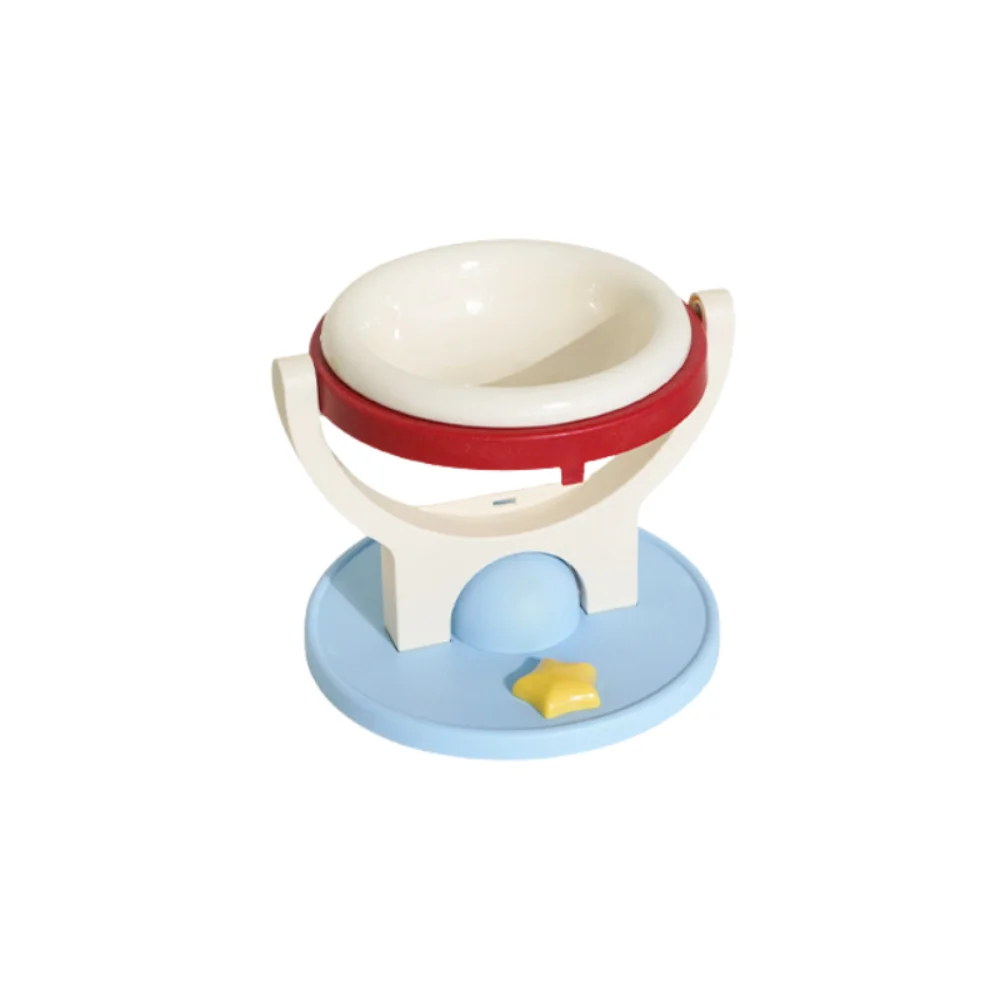 1PC Wall Mounted Neck‑Friendly Cat Bowl, 2‑in‑1 Elevated Feeder, Removable Bowl, Wall Or Floor Use, Adjustable Height
