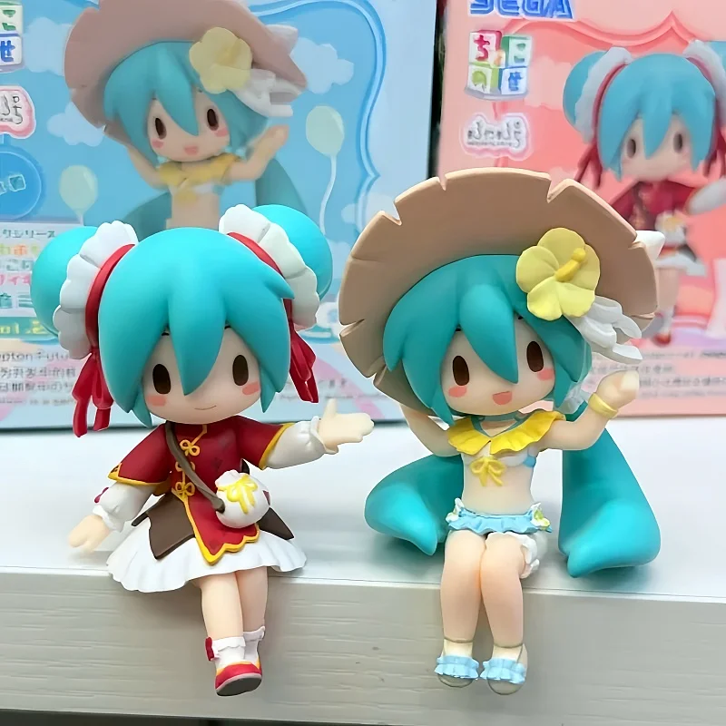 

Оригинальная экшн-фигурка Sega Hatsune Miku, коллекция украшений Kawaii Q, версия, модная модная креативная настольная рождественская подарочная игрушка