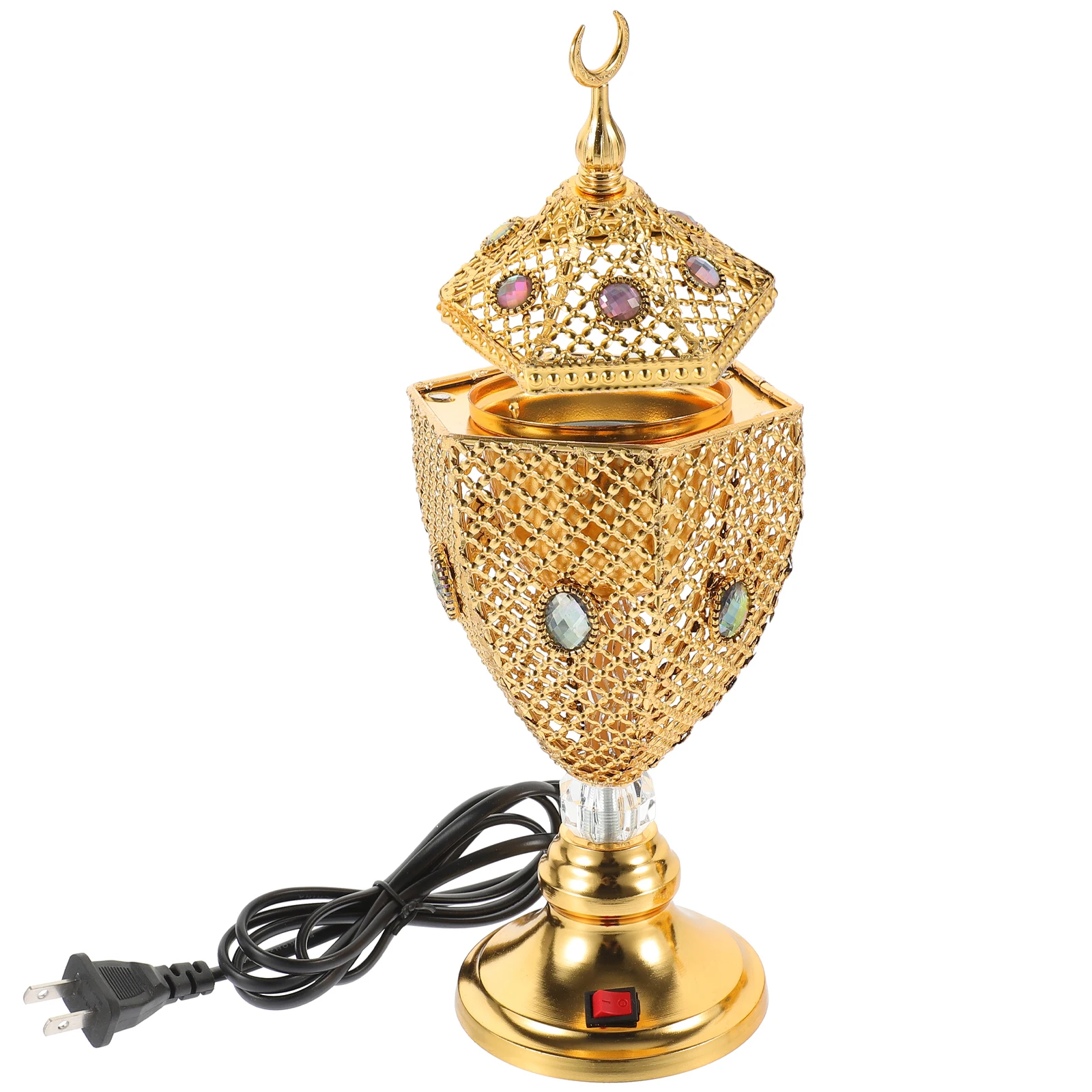 

Electric Incense Burner Aromatherapy Censer Home Decorative Stove Vintage Middle East Iron Holder Personal Care Accessories