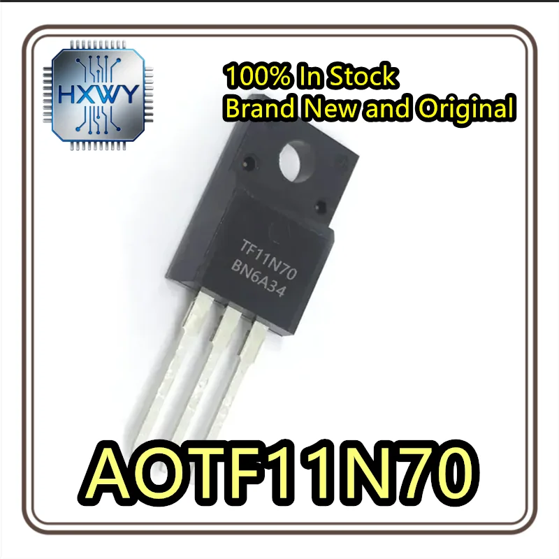 (3/10 pcs) AOTF11N70  TF11N70  TO-220F package   Best-selling model  Brand new electronics  Genuine product   Stock running low