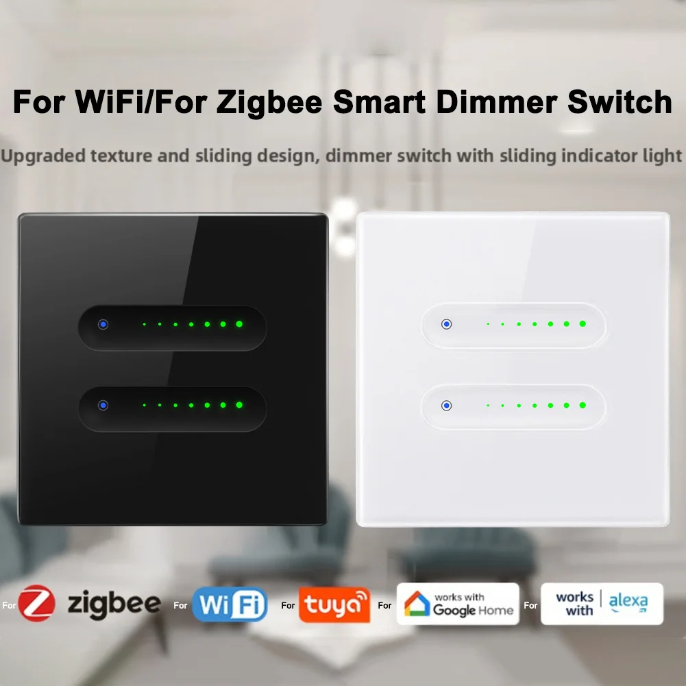 WiFi 2Way Smart Dimmer Switch Compatible with For Alexa and Google Assistant for Customizable Lighting and Automation