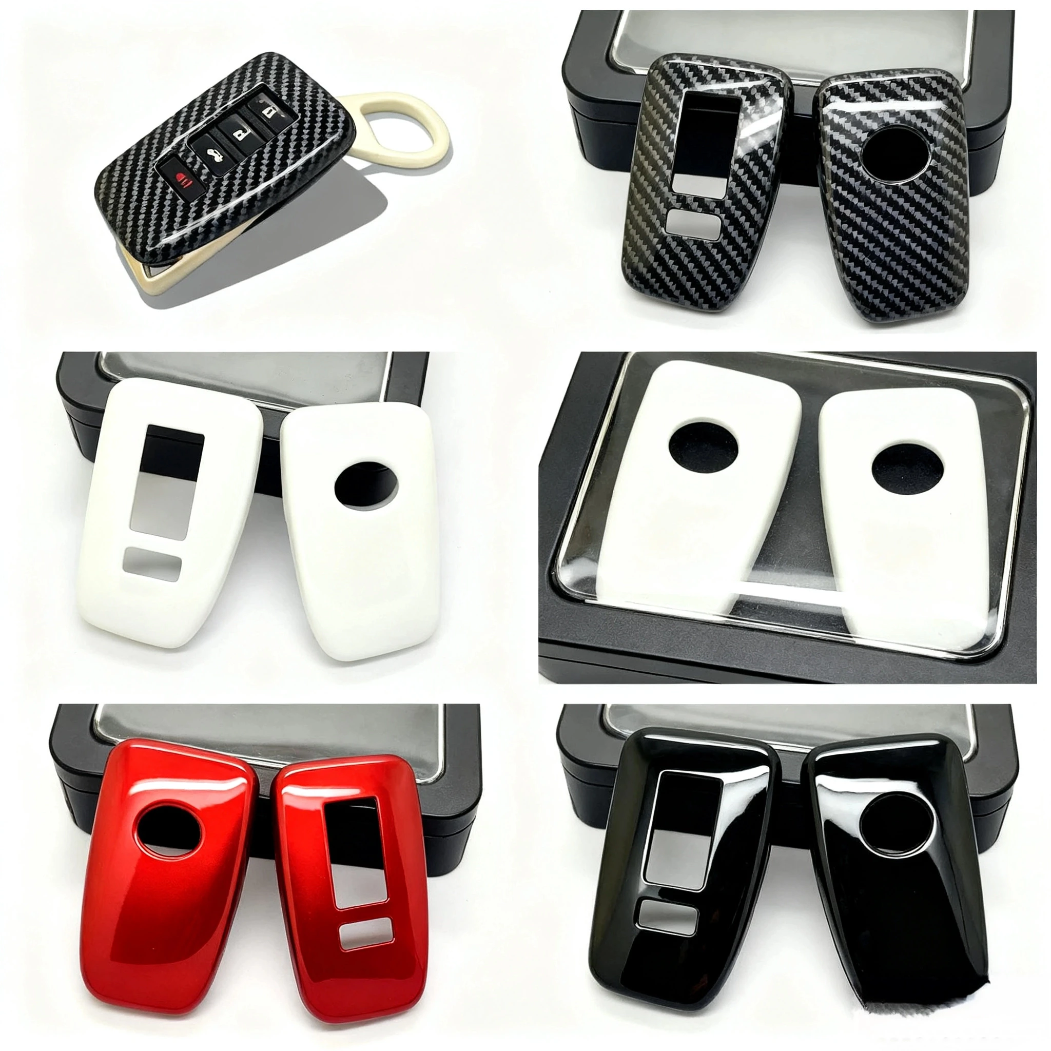 

Чехол для ключей из углеродного волокна для Lexus ES200 ES250 ES260 ES300h ES350 UX200 UX250h UX260, чехол для смарт-брелока с дистанционным управлением