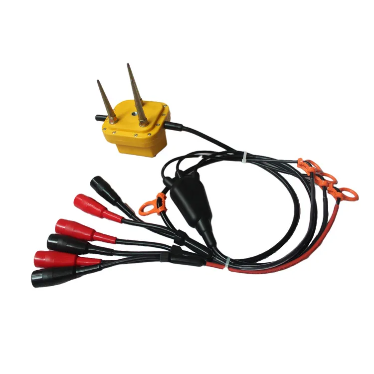Three Component Geophone 4.5 Hz With 3 Pairs Mueller Clip Connector for Seismic Survey Triaxial Geophone 3C  4.5Hz in stock