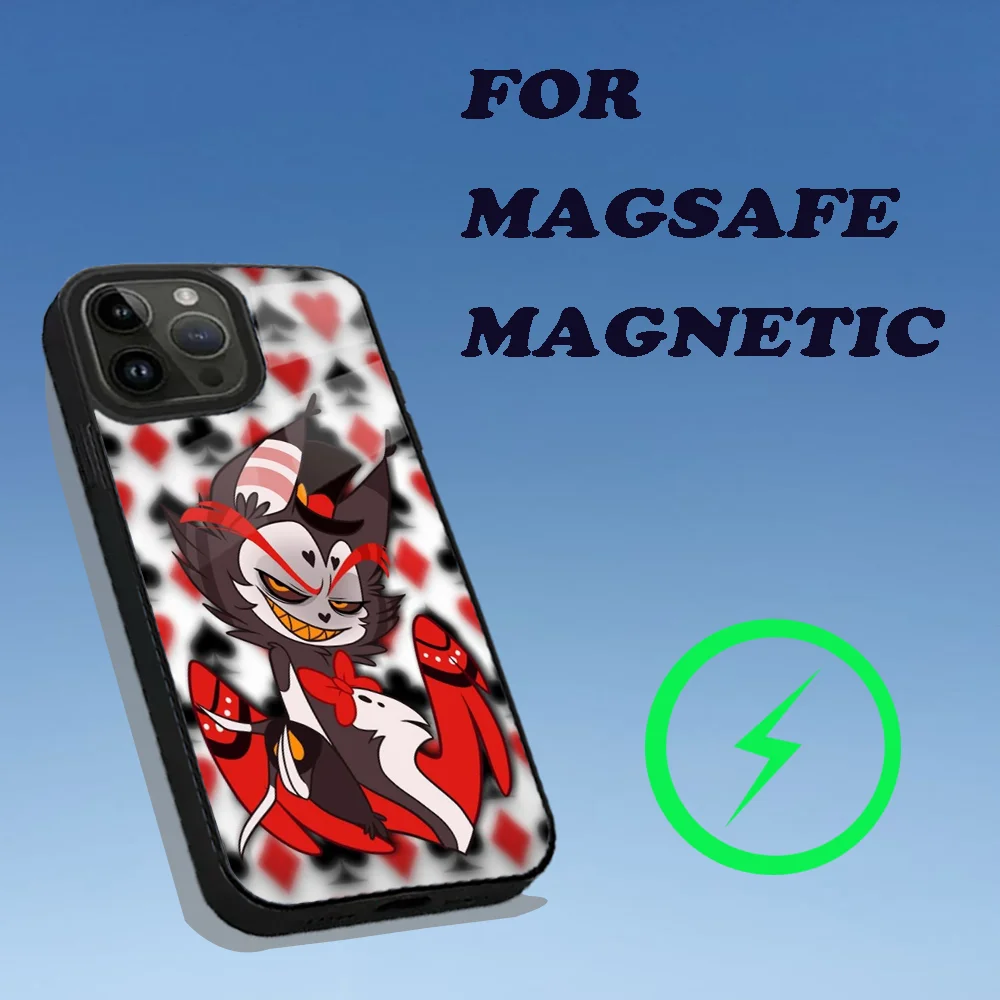 H-Hazbin Cartoon Hotel Phone Case For iPhone 16,15,14,13,12,11,Plus,Pro,Max Mini Magsafe Magnetic Wireless Charging