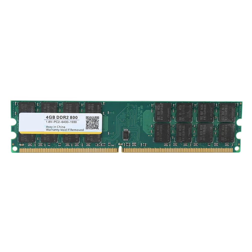 

Universal 800MHZ 4G 240pin RAM Memory Designed for DDR2 PC2-6400 Desktop Computer Memory for AMD 1.8V High Speed Stable Durable