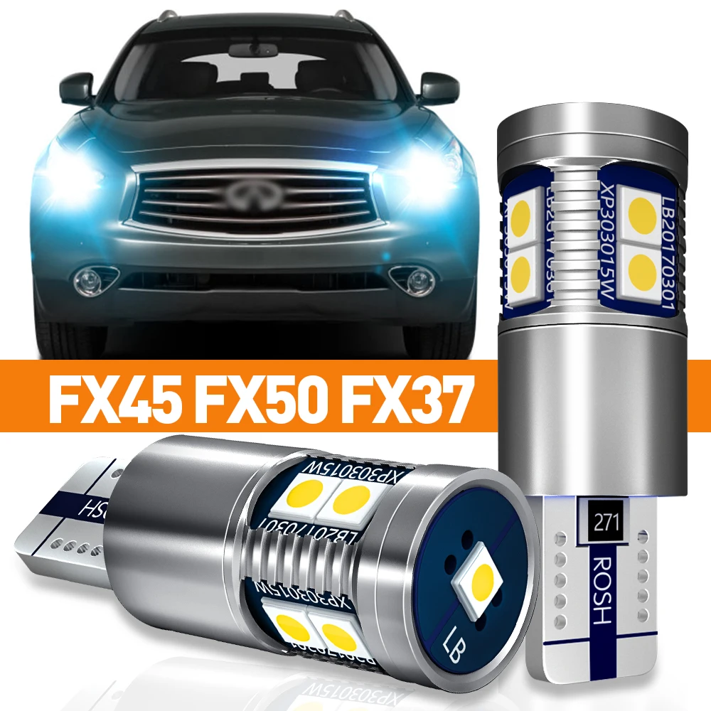 

2 шт. светодиодный габаритный фонарь для Infiniti FX45 FX50 FX37 2005 2006 2007 2008 2009 2010 2011 2012 аксессуары лампа Canbus
