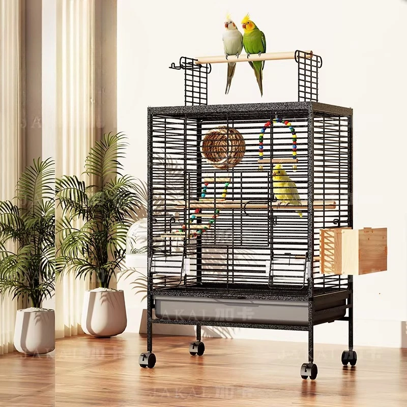 

Metal Goods Bird Cages With Stand Luxury Stainless Bird Cages Goldfinch For Inseparable Toys Jaula Para Canarios Bird Supplies