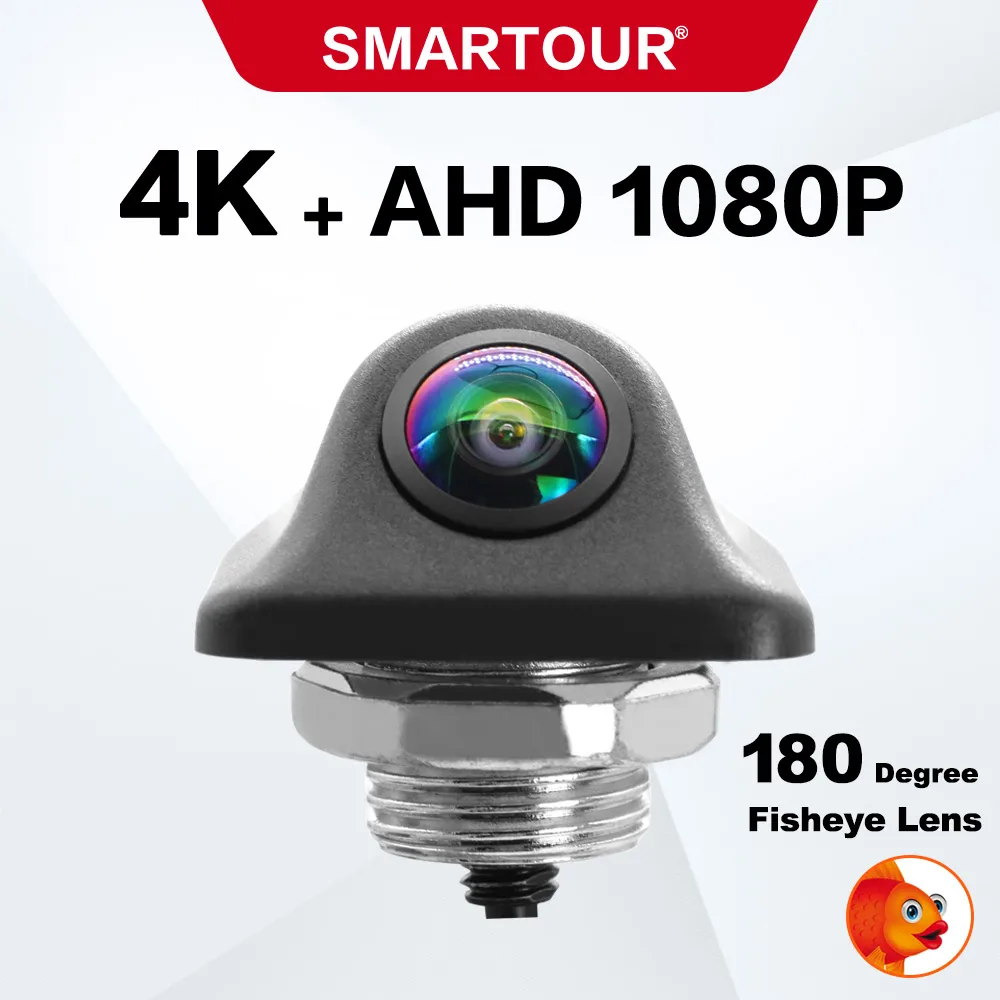 

SMARTOUR HD AHD 1920*1080P 180 Degree Fisheye Lens Starlight Night Vision Vehicle Rear View Reverse Camera Car Universal Camera