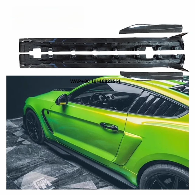 

Carbon Side Skirt for Mustang the 6th Generation Upgrade GT500 Body Kit Mustang Carbon Fiber Side Skirt