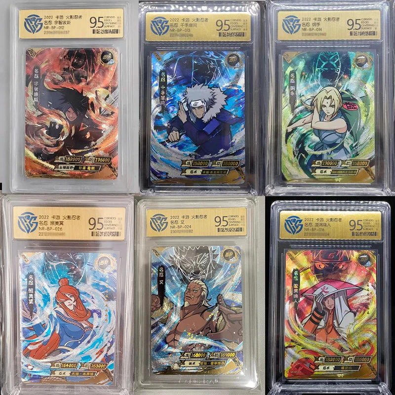 Naruto Cards Madara BP Obito CCG 9.5 Grade Cards Tobirama BP Tsunade Toys for Boys Game Collectible For Fans Gift