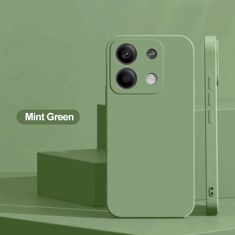 Original quadratische Flüssigsilikon-Handyhüllen für Xiaomi Redmi Note 13 14 Pro Note 14 Pro + Note 13 Pro Plus 5G stoßfeste Rückseite – Detail 11