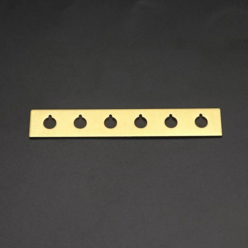 

10Pcs Brass Shim for Hole of Acoustic Bridge Pin Repairing with 4.5mm Hole Gasket String Spacing 54/55.5mm Luthier Tool