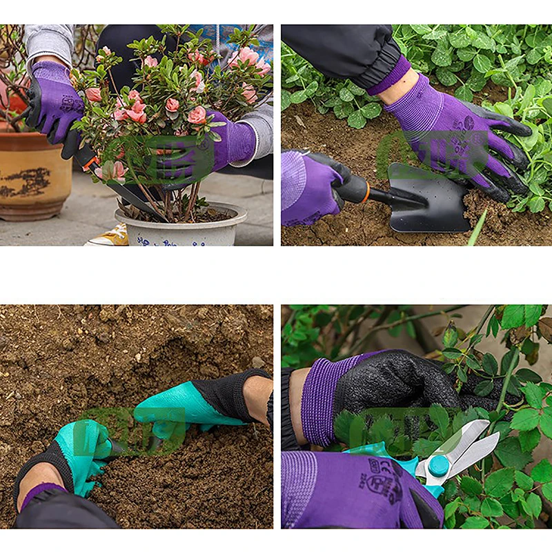 Working Gloves Gardening Work Gloves Latex Glove Protective For Work Garden Durable Non-slip Waterproof