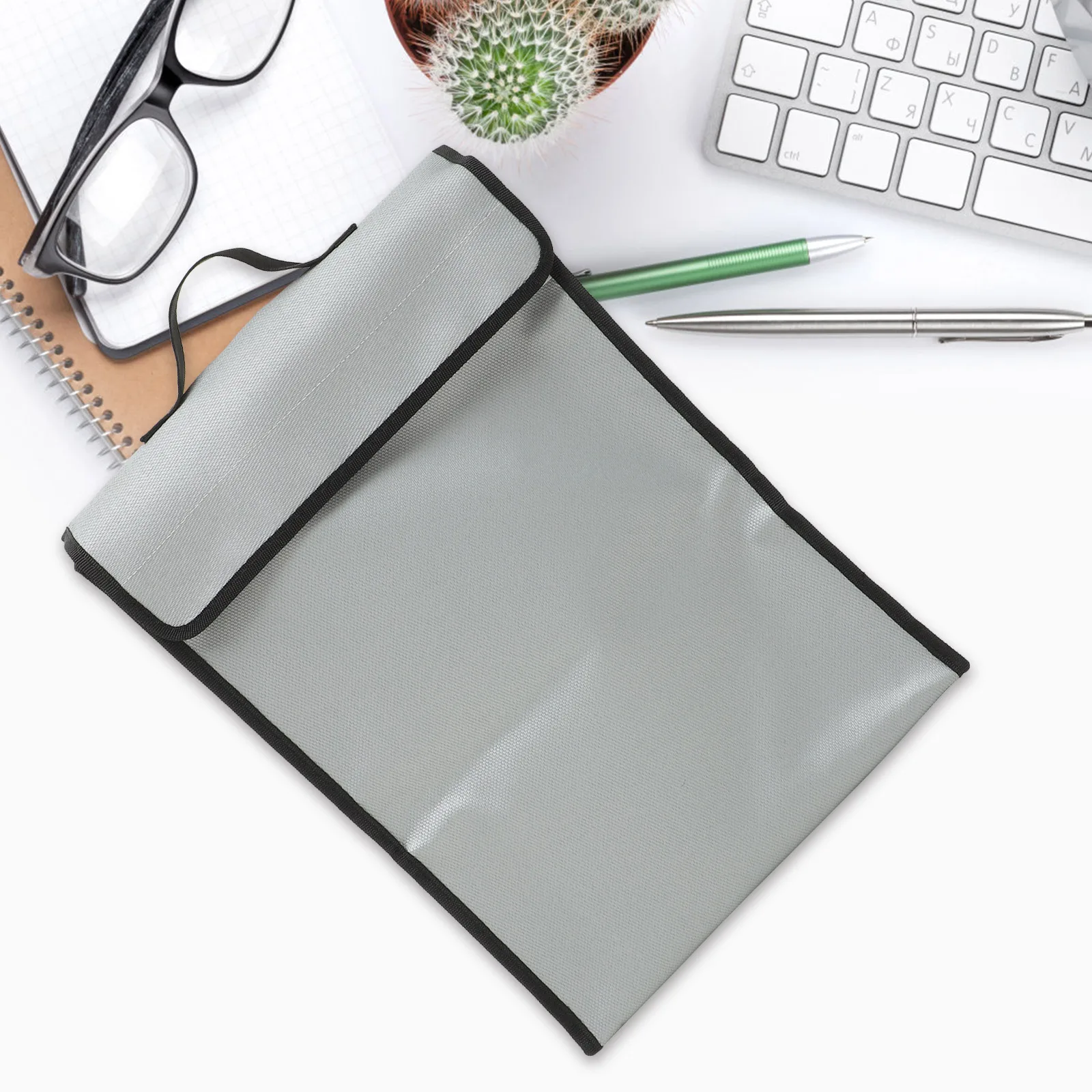 

Fireproof Document Bag 38x305x65cm Explosion Proof Waterproof Storage for Files Cash Passports Legal Documents Fire Resistant