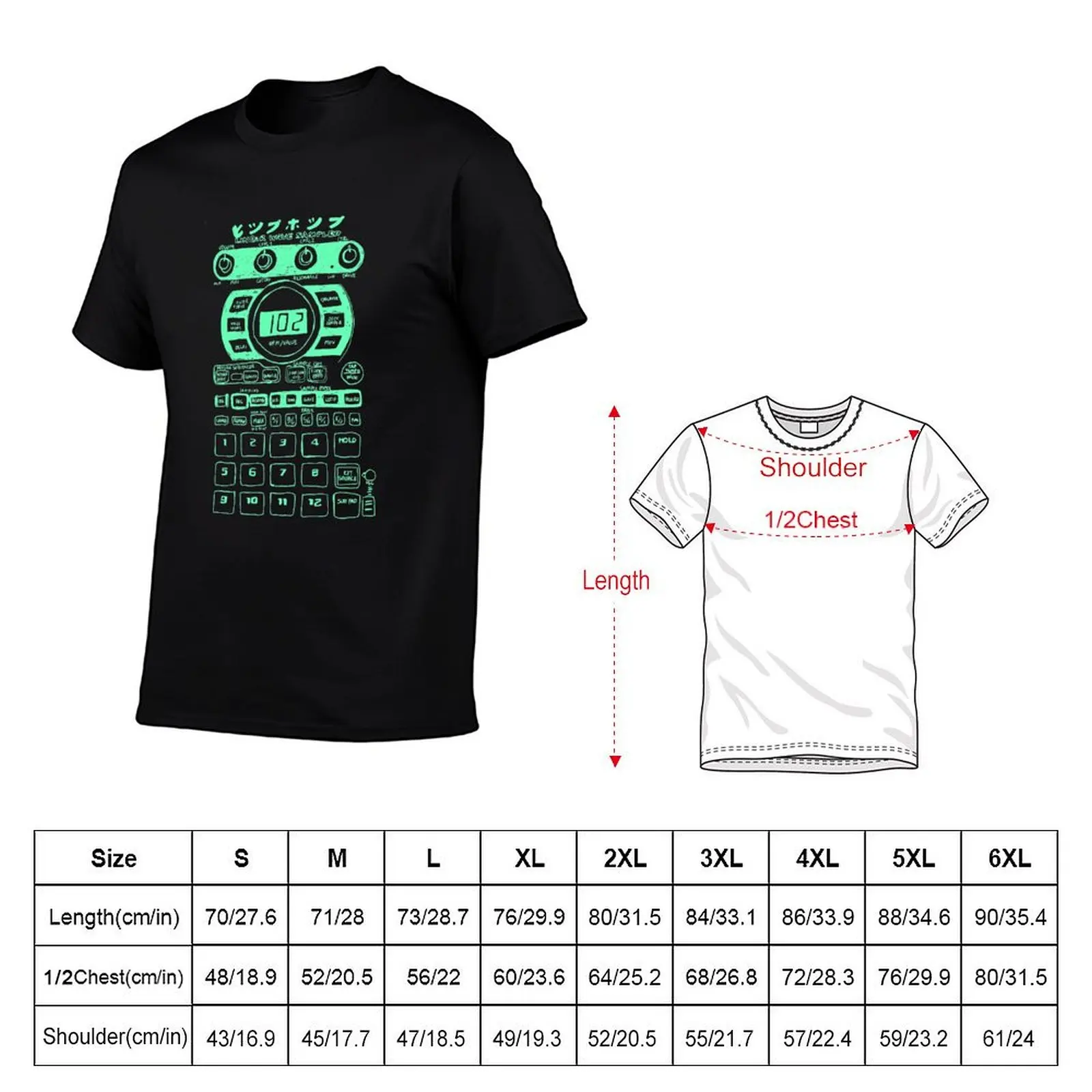 Sampler Roland Sp404 Sx - Fluo T-Shirt Summer Print Short Sleeve Tee
