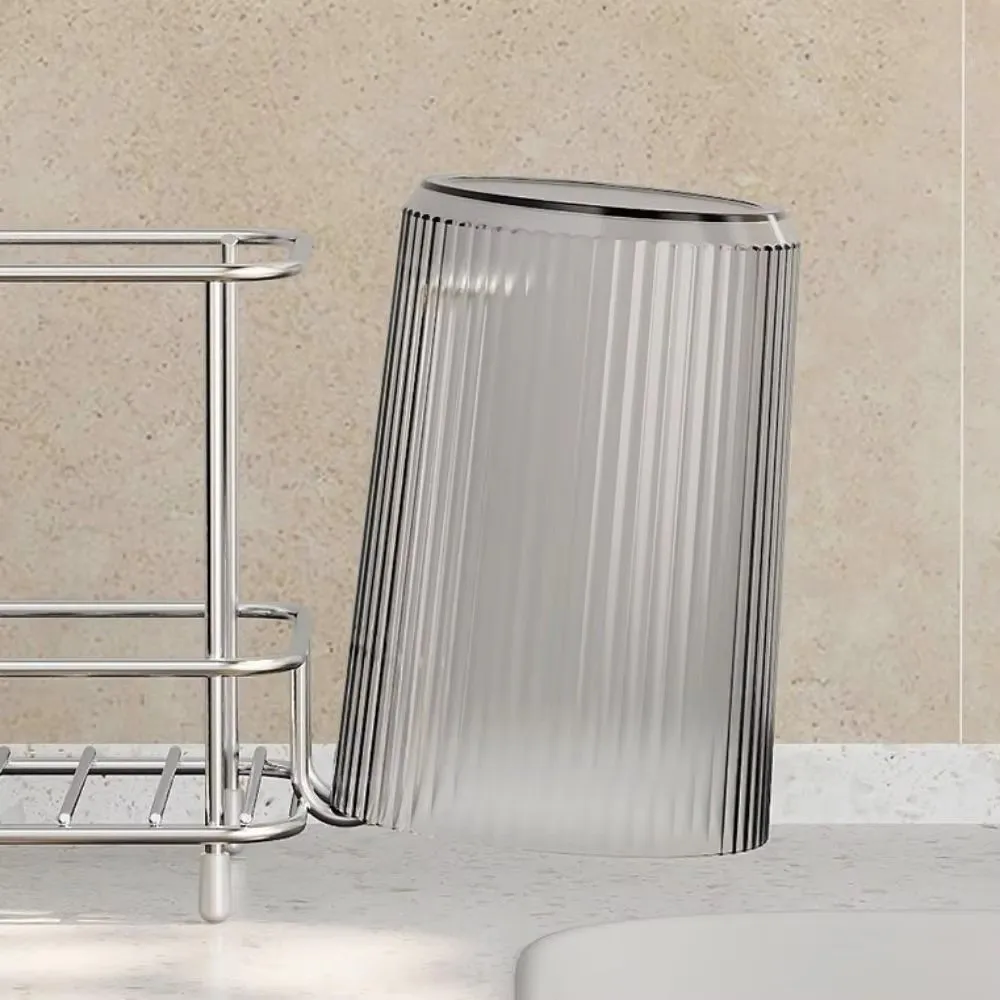 Stainless Steel Toothbrush Holder Saving Space Multi-slot Bathroom Organizer Multifunctional Portable Toothpaste Holder Bathroom
