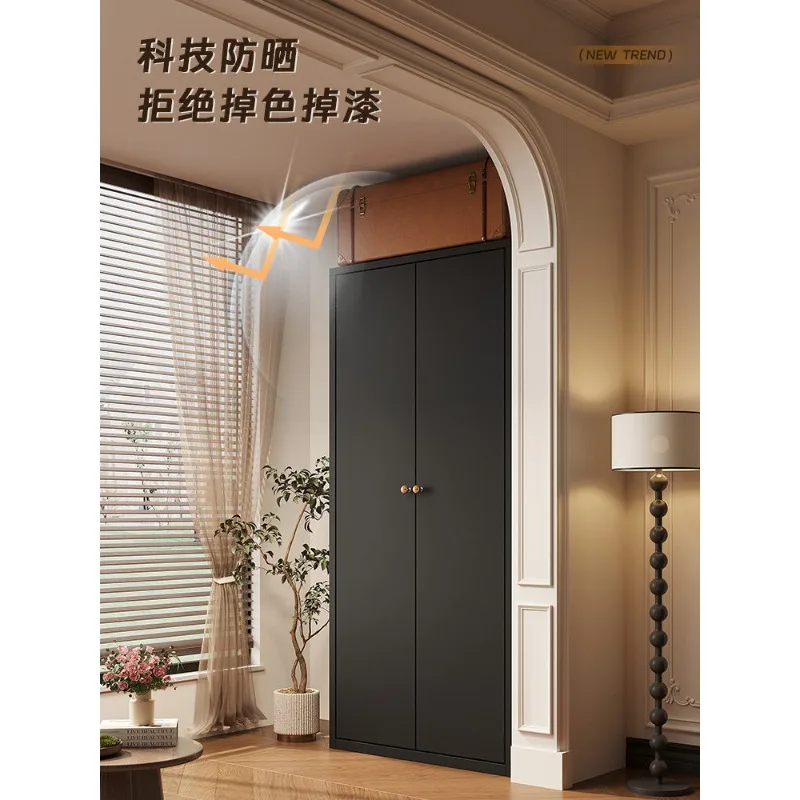 Medieval Steel Balcony Shoe Cabinet Wall Mounted Sunscreen Large Capacity Multi Layer Vertical Storage Rack High Integrated