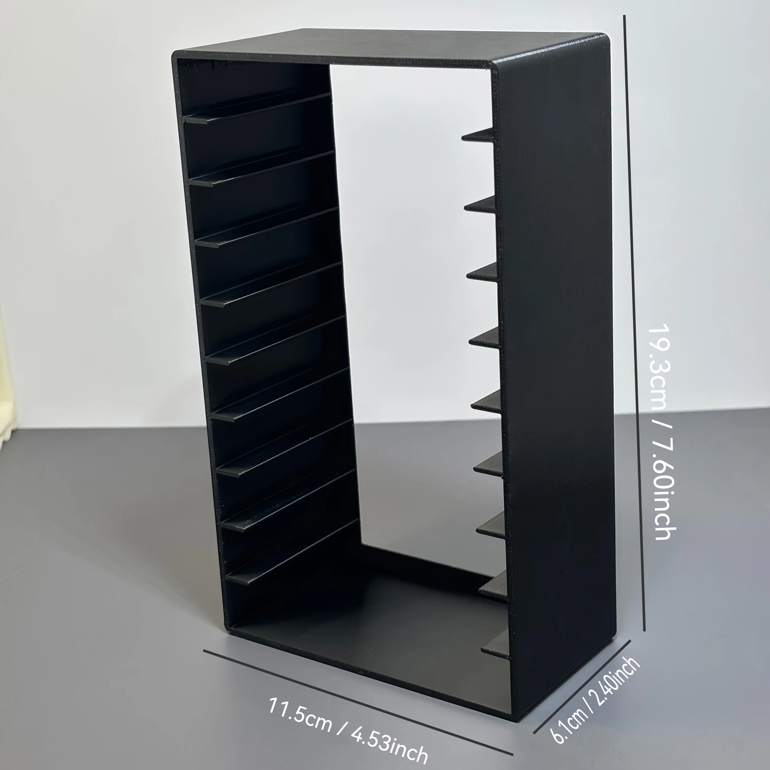 CD DVD Rack Plastic Display Stand Cassette Tape Holder Box with Magnetic Closure Home Large Organizer Stores Up To 10 Tapes