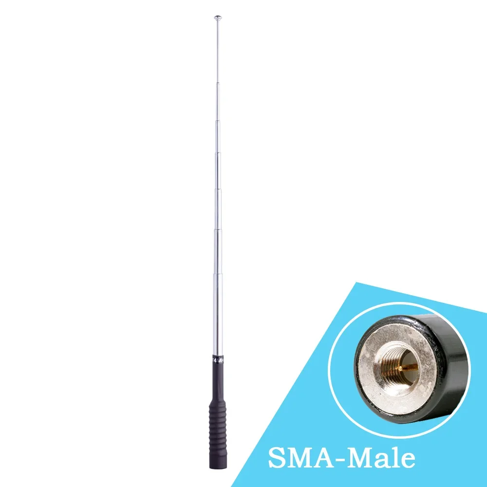 Revex Telescopische Bnc Radio Antenne Voor Icom V8 V80 IC-V82 IC-U82 W32 IC-F3 F11 F14 F15 F16 Kenwood TK300 TK360 TK370 TK370G