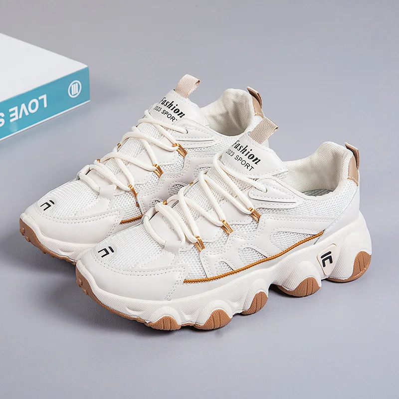 chunky sneakers height Increasing Shoes autumn ventilate casual