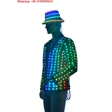 

LED Luminous Robot CostumeLed Robot Costume Adult Party Robot Led Suits For MenCustomized Cool & Stylish Fluorescent Bar
