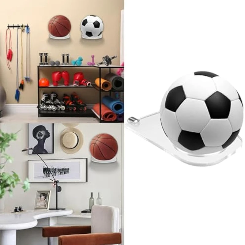 Acrylic Football Stand, Star Signature Football Stand, Wall Ball Stand, Used For Basketball, Volleyball And Rugby