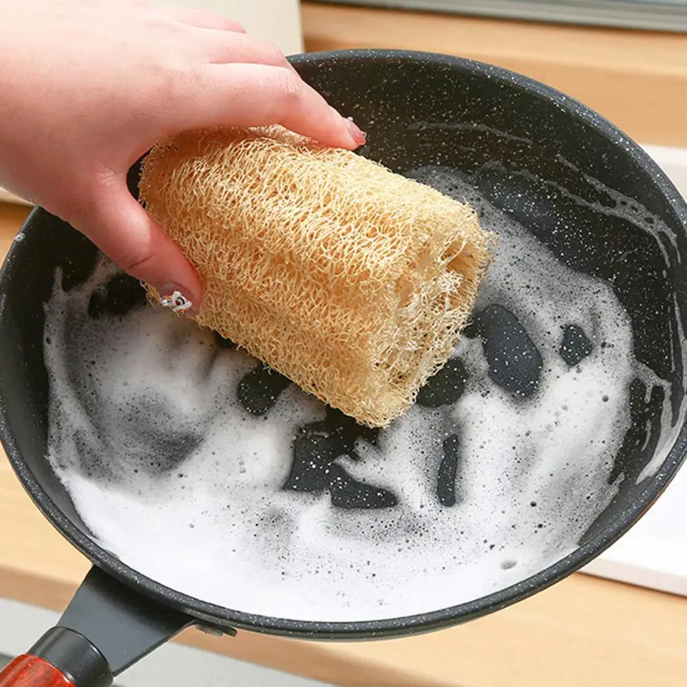 

Sponge Cloth Eco-friendly Loofah Dishwashing Cloth Set for Oil-free Reusable Sponge Decontamination Dishcloth for Sparkling