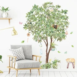 Pegatinas de pared de árbol nórdico grande, decoración de sala de estar, dormitorio, calcomanías de pared extraíbles, pegatinas de decoración del hogar