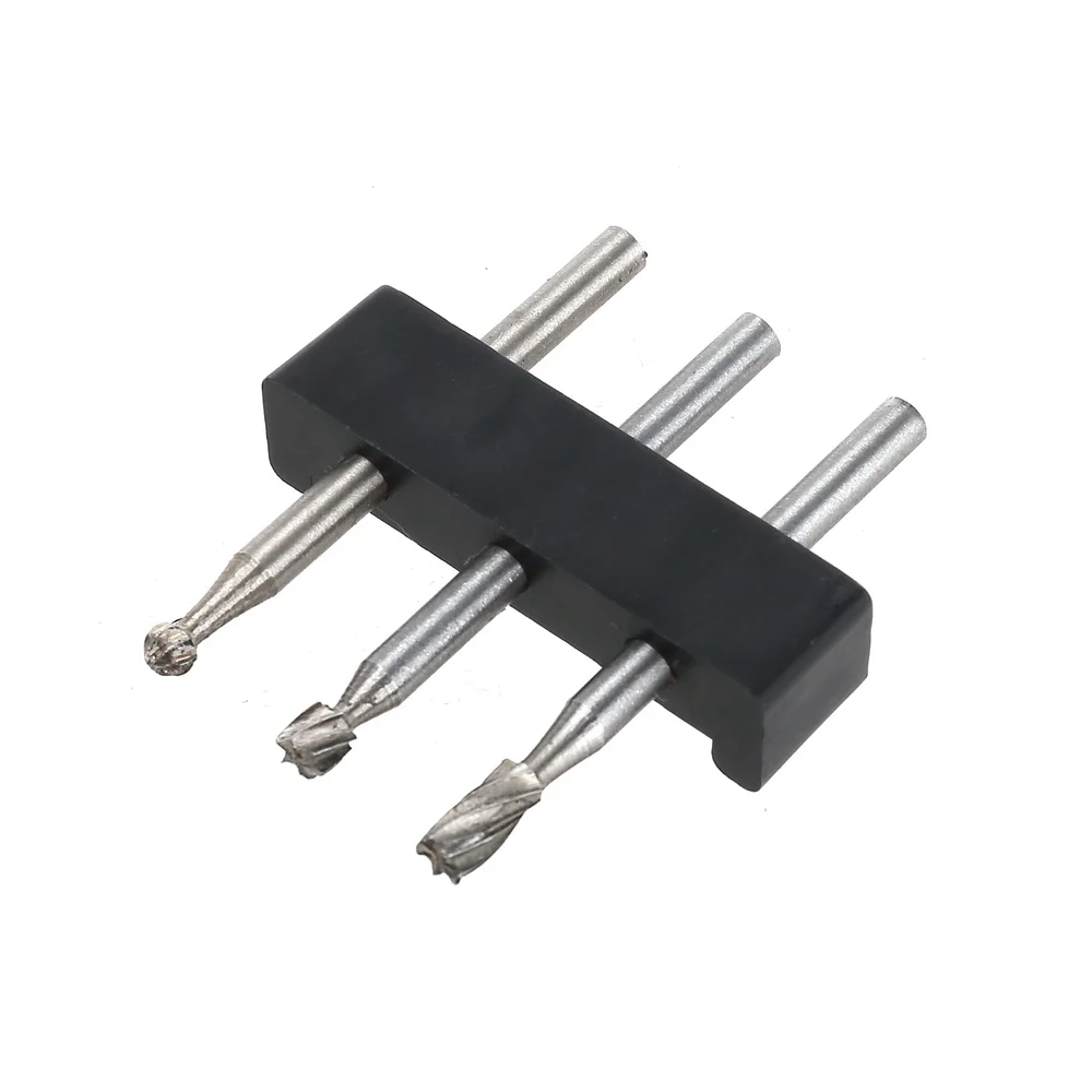 3 قطعة HSS 4241 الصلب أداة دوارة قطع مجموعة 1/8 بوصة عرقوب متعددة الأغراض النقش نحت شفرات الكرة اسطوانة نصائح AU50066N