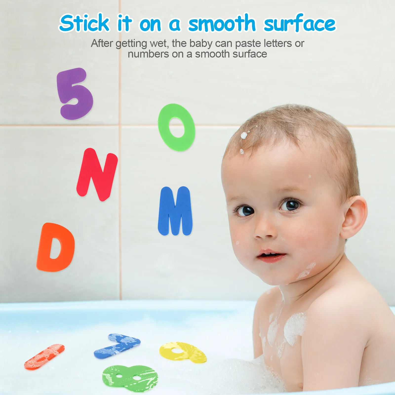 

Набор из 36 безопасных плавающих букв и цифр для ванны: развивающий комплект для детей, изучающих счет и цвета