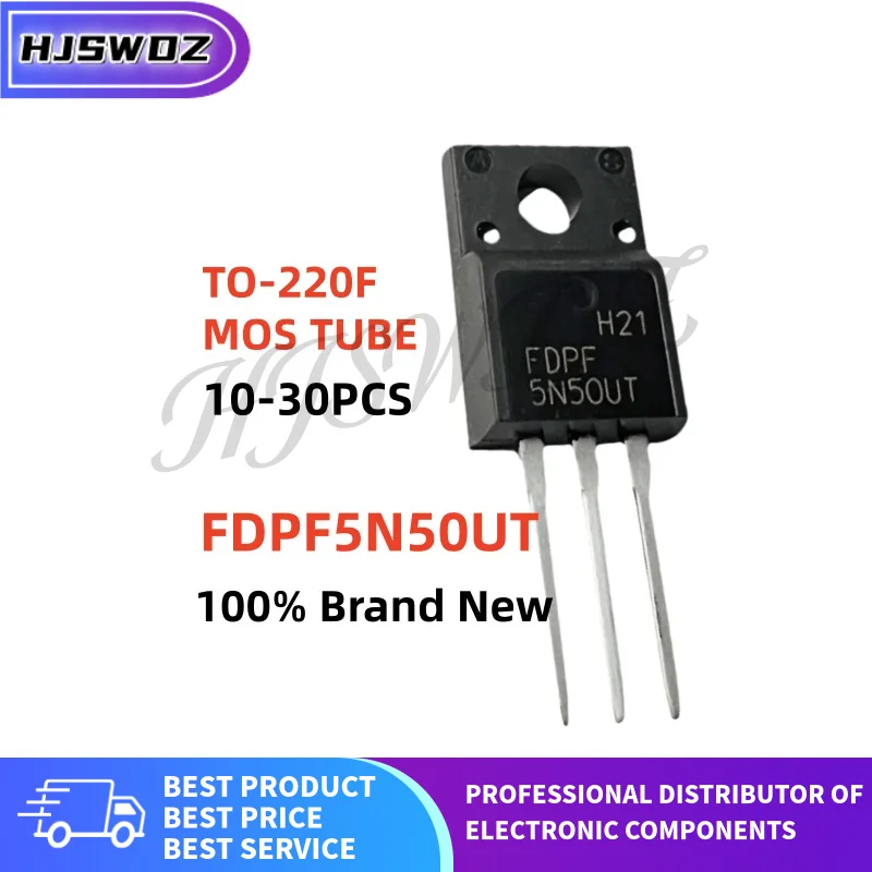 10~30PCS FDPF5N50UT FDPF5N50 5N50UT 5N50 MOS Field effect transistor TO-220F NEW