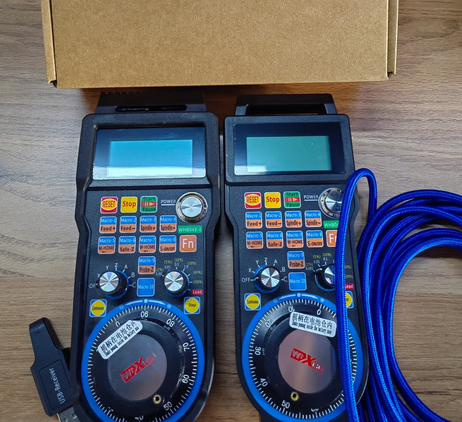 XHC 4 Axis 6 Axis CNC Mach3 Wireless Or Wired Lathe Handwheel WHB04B MPG Pendant Handwheel USB Receiver for CNC Milling Machine