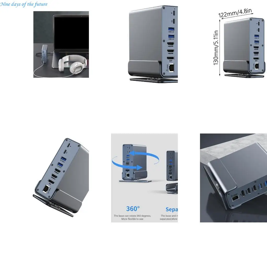 

Expand Workspaces USB C 15 in 1 USB C Docking Station with PD100W Charging E65A