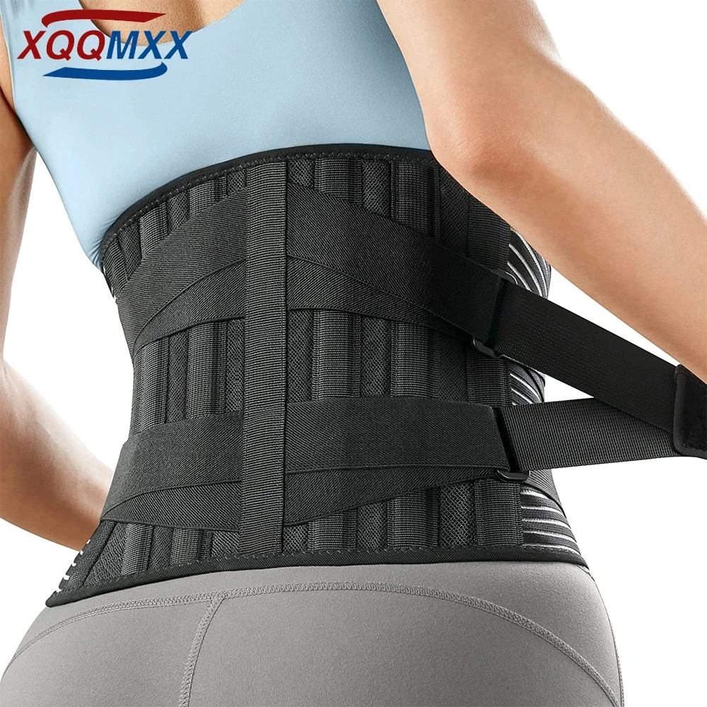 

Back Braces for Lower Back Pain Relief with 6 Stays, Breathable Back Support Belt for Men/Women for Work Lumbar Support Belt