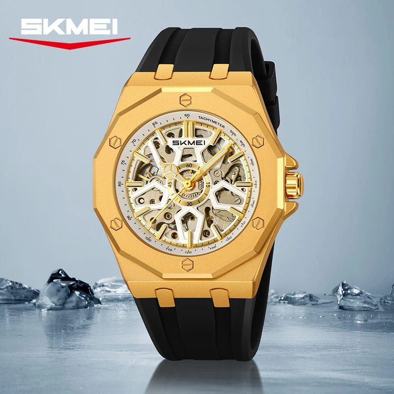 

SKMEI Automatic Mechanical Watch Hollow Cool Fashion Men's Business Mechanical Watch, Luminous Watch