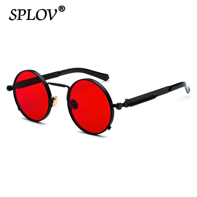 

Super Hot Steam Punk Polarized Sunglasses Men Women Retro Round Sun Glasses Brand Designer Eyewear Vintage Circle Driving Shades