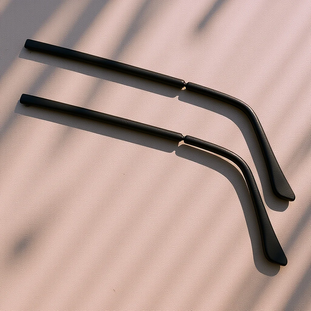 

1Pair Glasses Arm Replacement Metal Sturdy Eyeglasses Parts Easy to Install Lightweight Comfort Repair Accessories