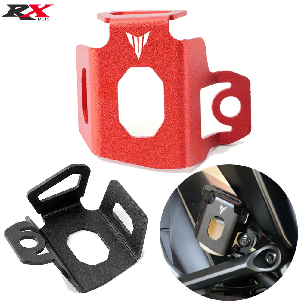 For YAMAHA MT03 MT07 MT09 MT10 MT 07 09 Rear Brake Pump Fluid Reservoir Cap Cover Guard Protector Rear Oil Cup Cap Guard Cover