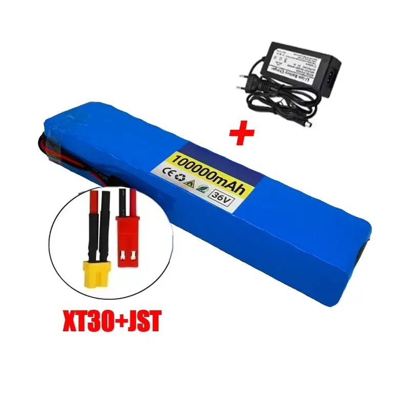 36 V 100Ah 18650 Oplaadbare Lithium Batterij 10S3P 1000 W met BMS voor Fiets Scooter Batterij + Lader