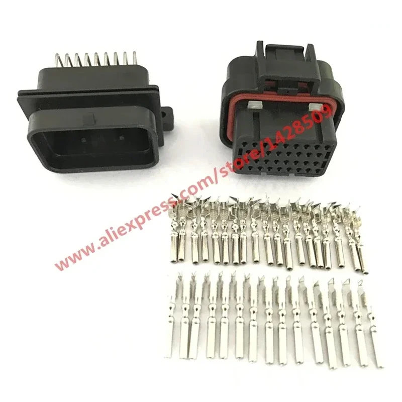 1 Pcs 34 Pin TYCO AMP TE Female And Male Automotive Connector 4-1437290-1 6437288-2